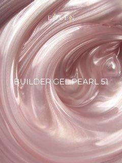 Змінний картридж Edlen Builder gel Pearl №51, 15 мл (світло-рожевий холодний перламутр) 25929 фото