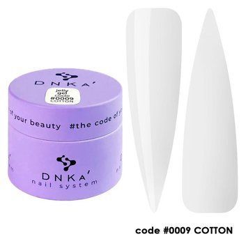 Гель-желе DNKa Jelly Gel, 15 мл No0009 Cotton сіро-білий JGD0009 фото