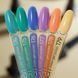 Гель-лак Valeri Color, 6 ml No171 світло-бірюзовий із кольоровою крихтою VA171 фото 5