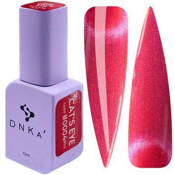 Гель-лак DNKa' Gel Polish Cat's Eye 80's #0004, 12 мл фуксія CGP004 фото