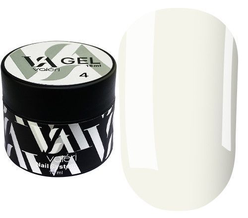 Гель для нарощування Valeri Builder Gel, 15 мл No04 Milk, молочний NVBG-004 фото