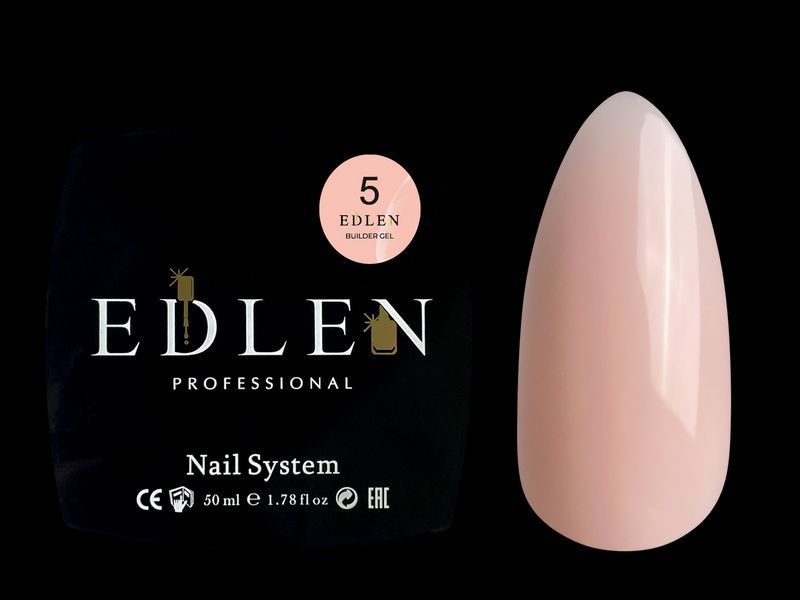 Гель для нарощування Edlen Builder gel No05, 50 мл (світло-персиковий) 25538 фото