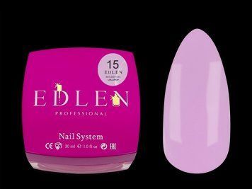 Гель для нарощування Edlen Builder gel Lollipop No15, 30 мл (молочно-ліловий) 25512 фото