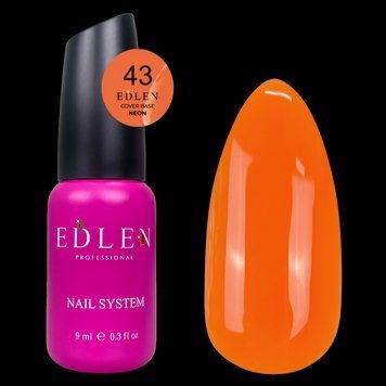 База Edlen Cover Base Neon No43, 9 мл (жовтогарячий неон) 24821 фото