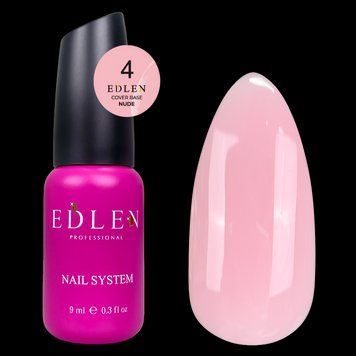 База Edlen Cover Base Nude No04, 9 мл (рожевий) 24780 фото