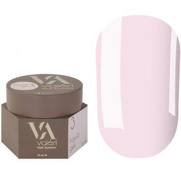 Рідкий гель Valeri Liquid Gel, 15 мл No03, молочно-рожевий NVLG15-03 фото