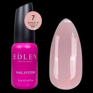 База Edlen Cover Base Nude No07, 9 мл (рожево-бежевий) 24783 фото
