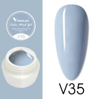 Гель-фарба Venalisa Color Mud Gel, 5г, №35 (сіро-синій) 10792 фото