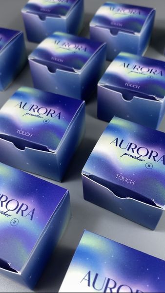 Втирка для манікюру Touch Aurora Powder No17, 5 мл 2146 фото