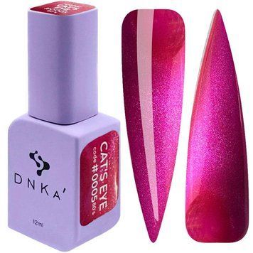 Гель-лак DNKa' Gel Polish Cat's Eye 80's #0005, 12 мл бузковий FTCGP0005 фото