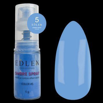 Спрей для ефекту омбре Edlen Ombre Spray Color No5, 5 г (блакитний) 24751 фото